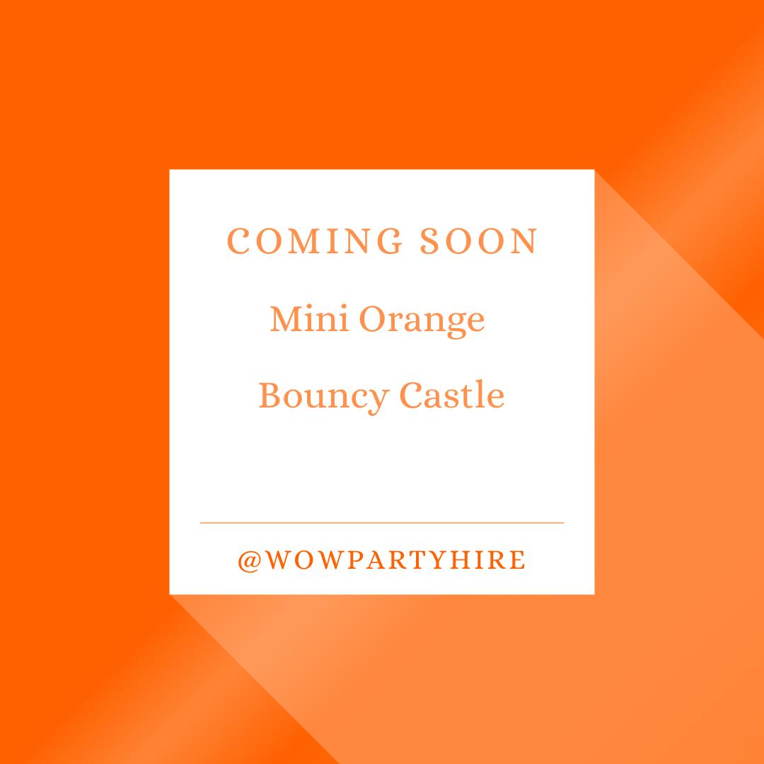Mini Orange Bouncy Castle