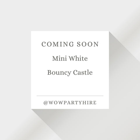 Mini White Bouncy Castle