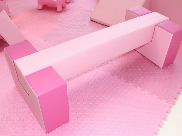 Pink balance beam
