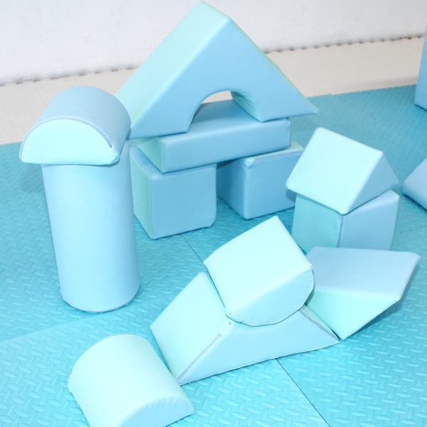 Aqua Blue Soft Play Building Blocks - Hire Perth